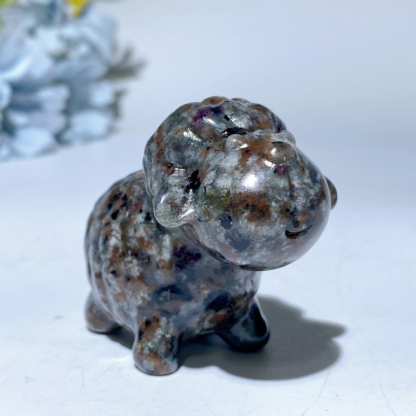 2.4" Mixed Crystal Sheep Carvings Bulk Wholesale