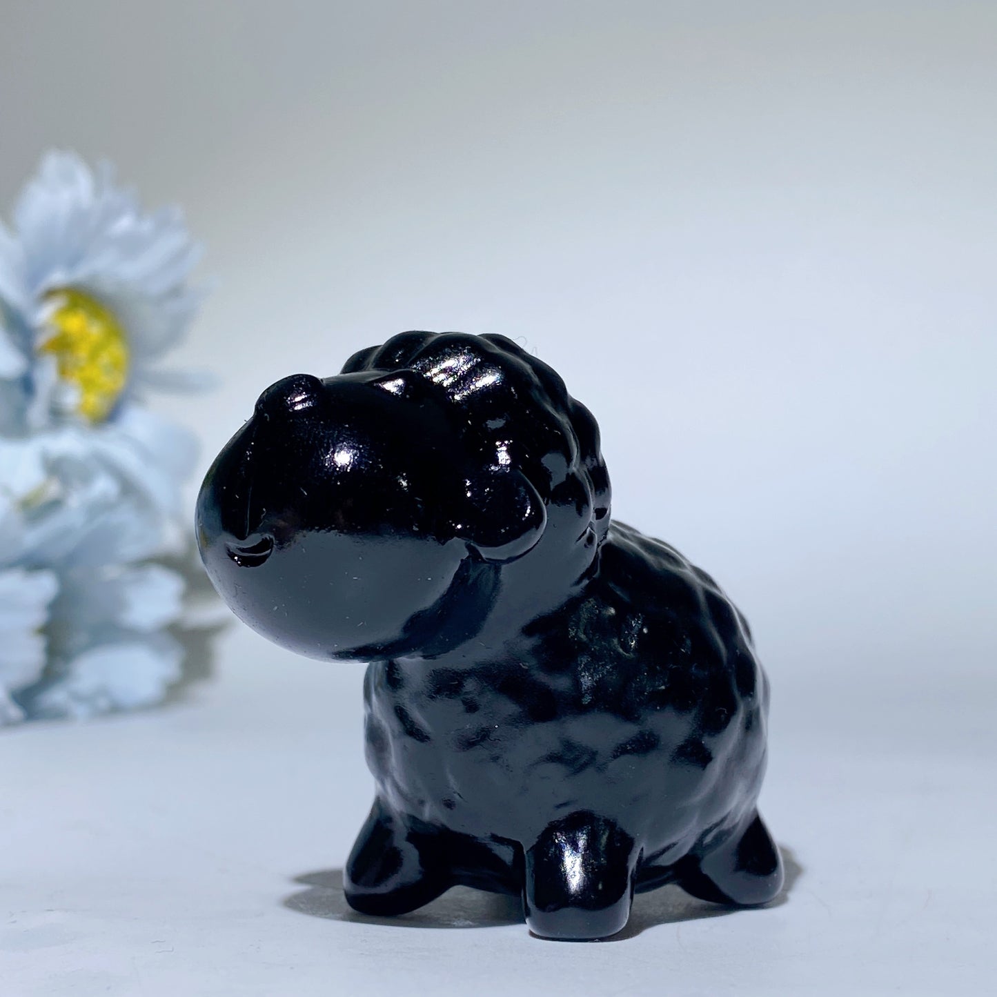 2.4" Mixed Crystal Sheep Carvings Bulk Wholesale