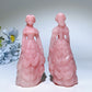 3.9" Pink Opal Princess Carvings Bulk Wholesale