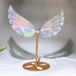 Aura Clear Quartz Wing with Stand Wholesale