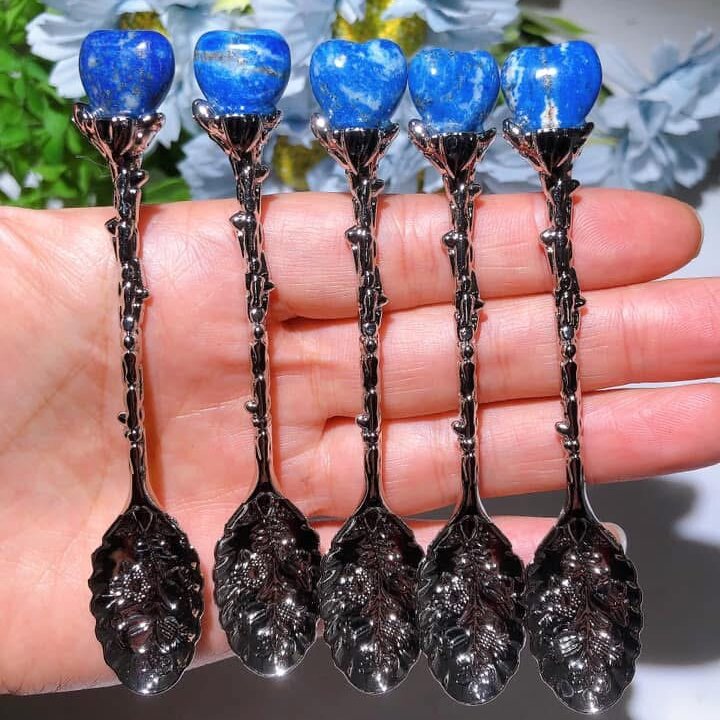 Mixed Crystal Silver Coffee Spoon Bulk Wholesale