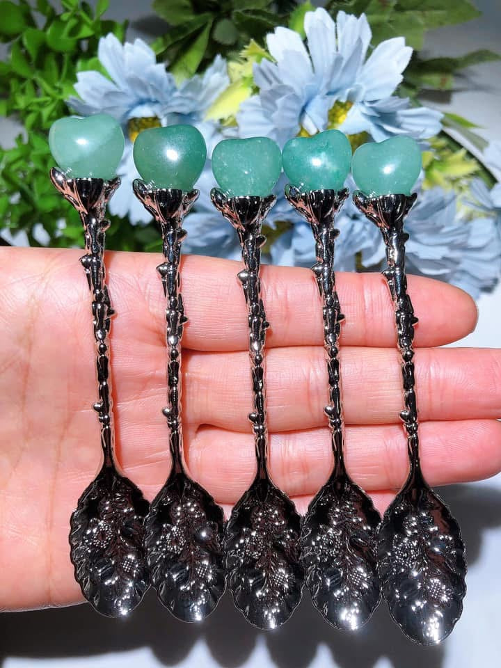 Mixed Crystal Silver Coffee Spoon Bulk Wholesale