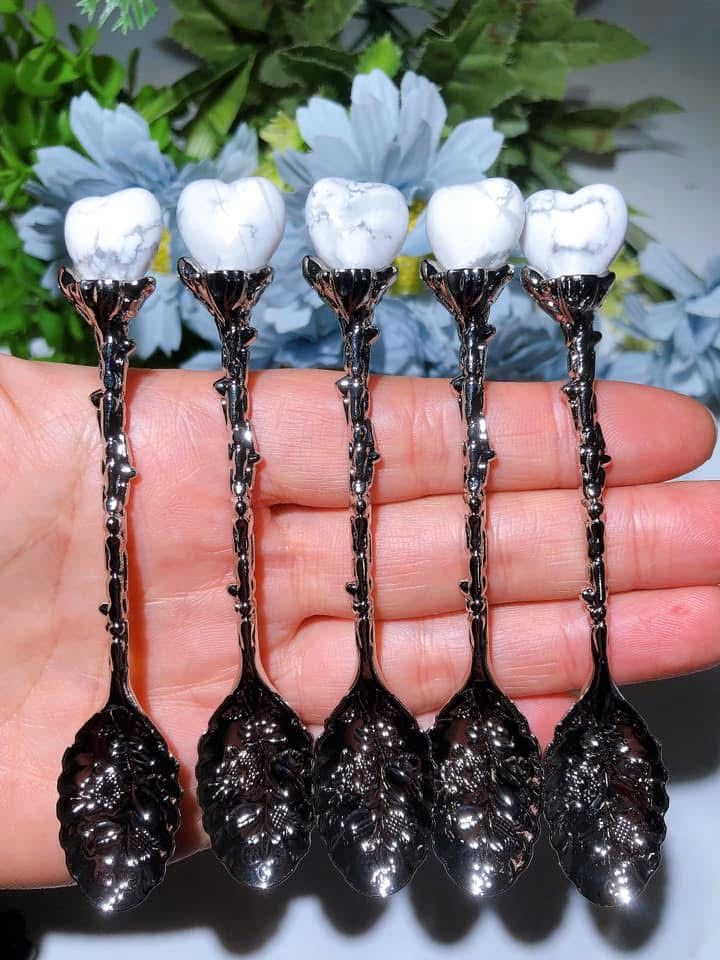 Mixed Crystal Silver Coffee Spoon Bulk Wholesale