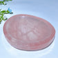 3.3"-5.4" Rose Quartz Shape Bowl Carvings Bulk Wholesale