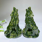 5.7" Serpentine Wolf Carvings Bulk Wholesale