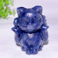 1.9" Mixed Crystal Nine-tails Fox Carvings Bulk Wholesale