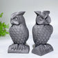 3.3" Schungite Owl Carvings Bulk Wholesale