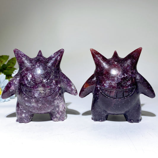 3.7" Purple Mica Gengar Pokemon Carvings Bulk Wholesale