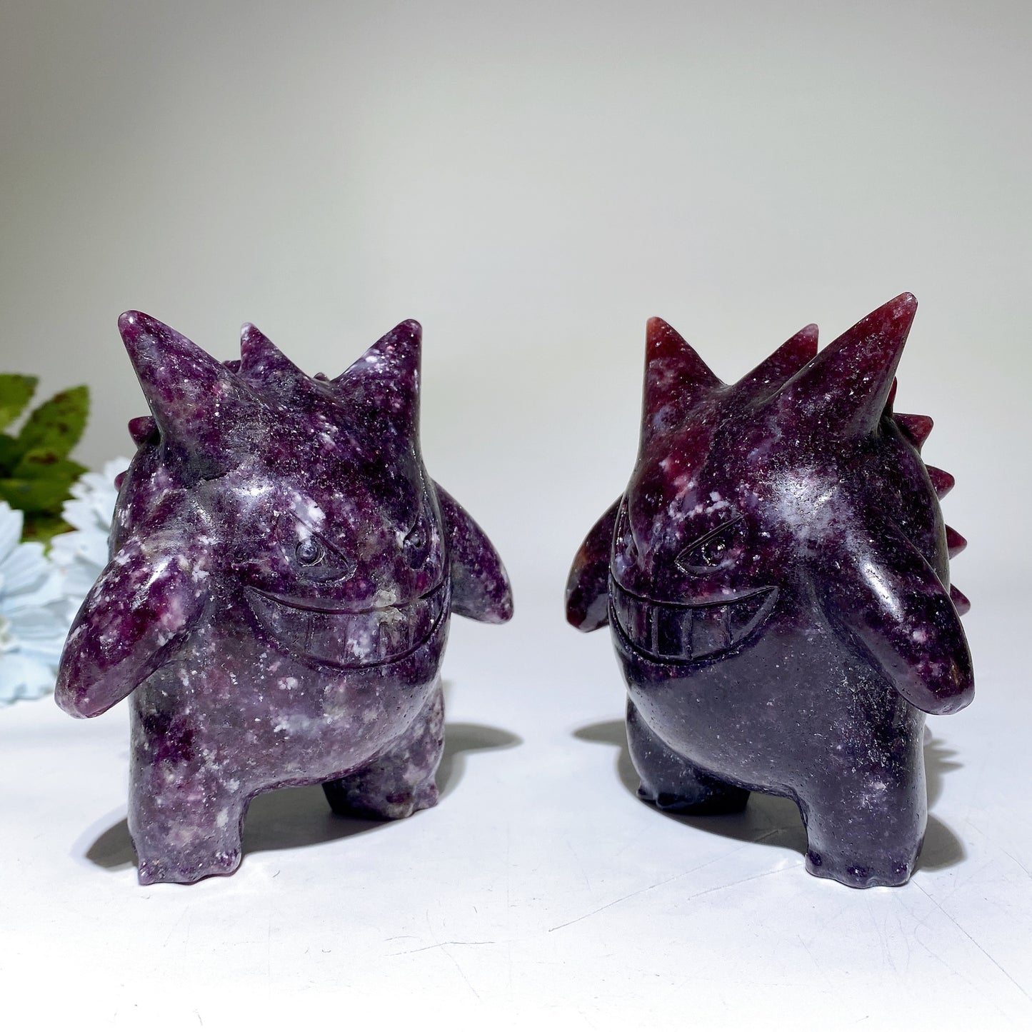 3.7" Purple Mica Gengar Pokemon Carvings Bulk Wholesale