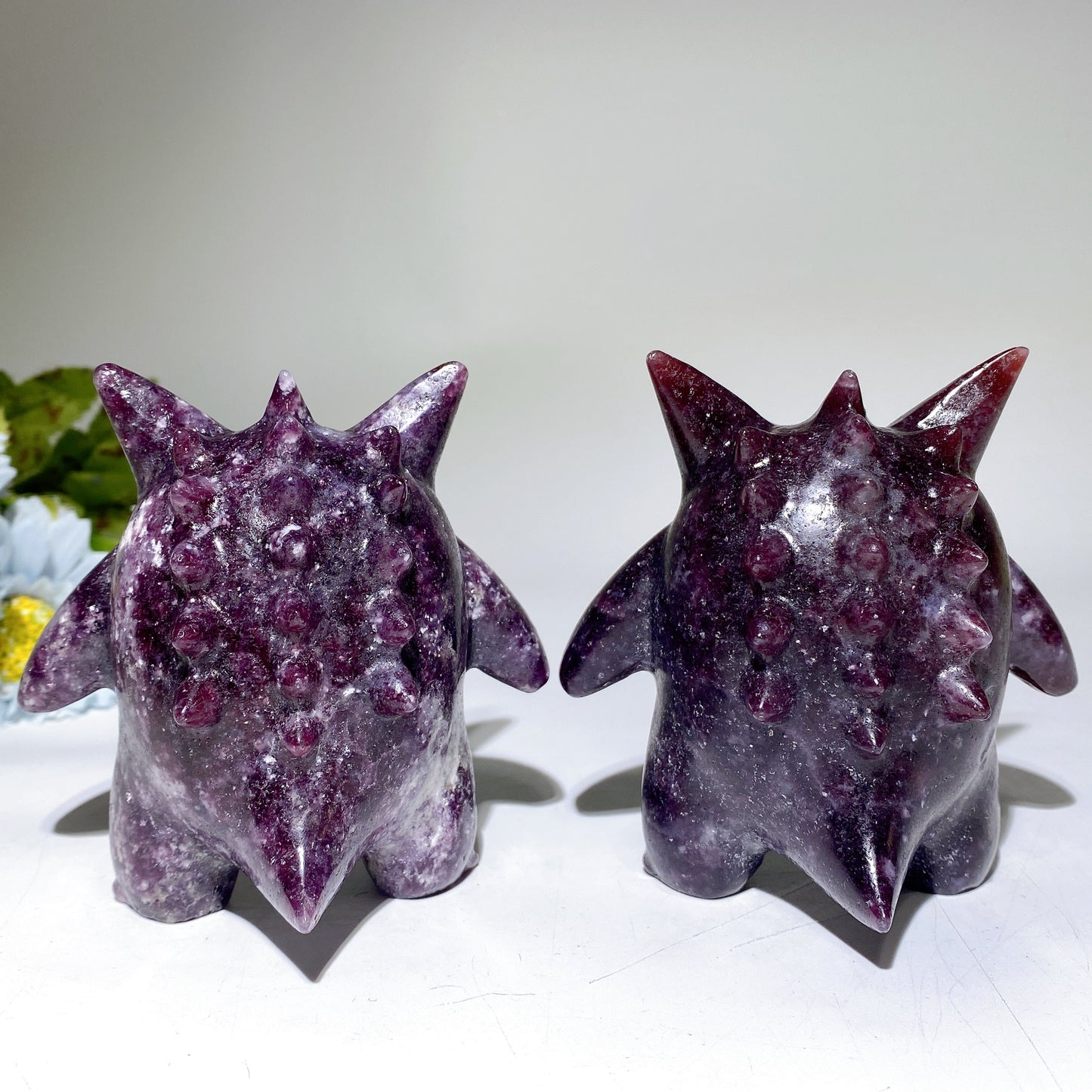 3.7" Purple Mica Gengar Pokemon Carvings Bulk Wholesale