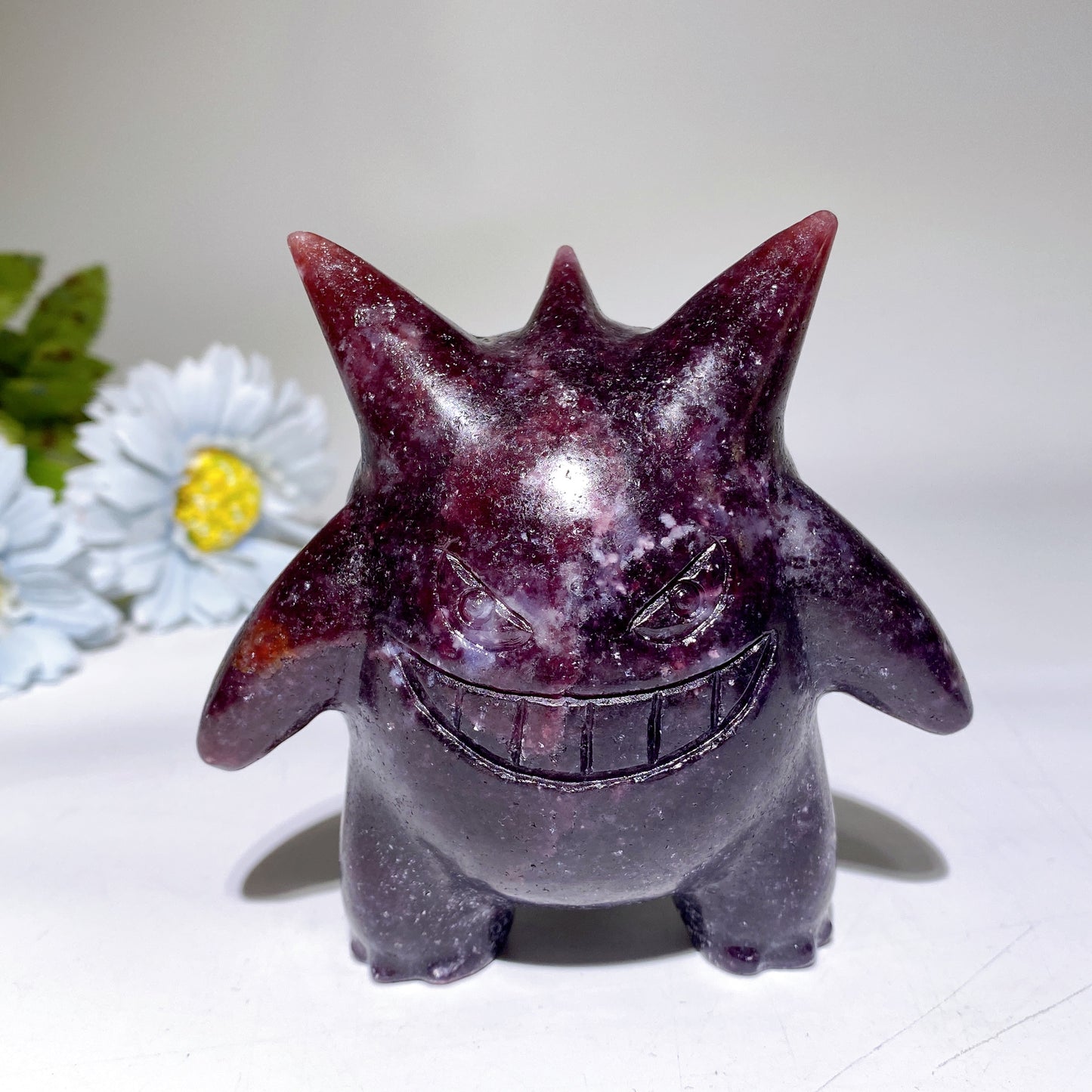 3.7" Purple Mica Gengar Pokemon Carvings Bulk Wholesale