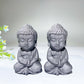 3.2" Schungite Buddha Carvings Bulk Wholesale