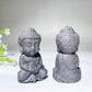 3.2" Schungite Buddha Carvings Bulk Wholesale