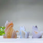 1.9"-3.0" Druzy Agate Cat Carving Slab Bulk Wholesale