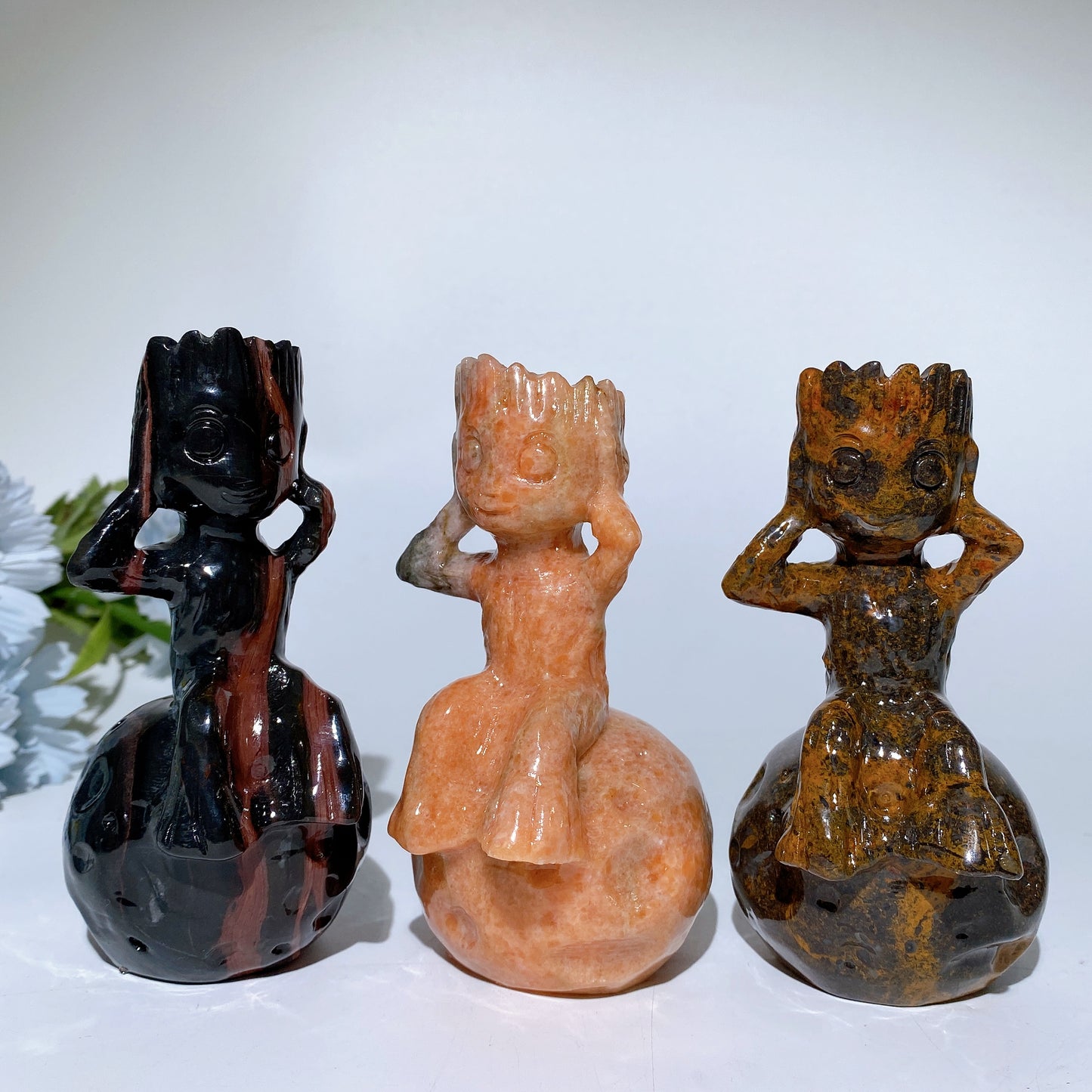 4.8" Crystal Groot on Planet Carvings Bulk Wholesale