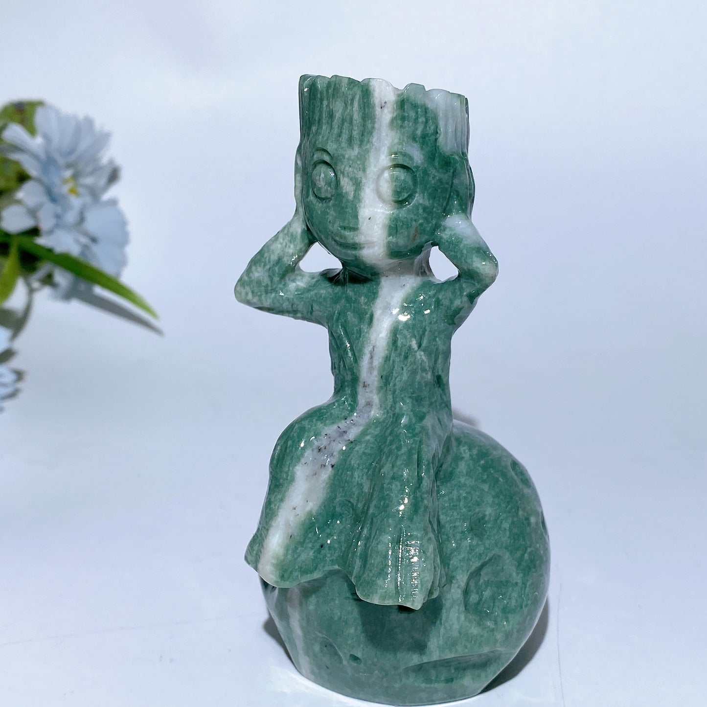4.8" Crystal Groot on Planet Carvings Bulk Wholesale
