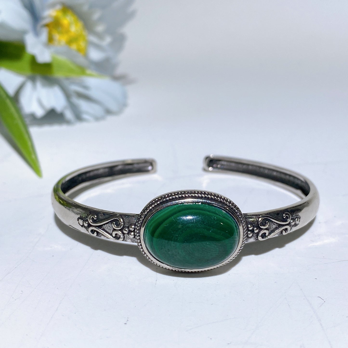 Adjustable Silver Crystal Bangle Bulk Wholesale