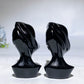 3.2" Black Obsidian Lady Carving Crystal Healing Bulk Wholesale