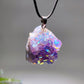 1.1"-1.8" Aura Amethyst Cluster Pendant Bulk Wholesale