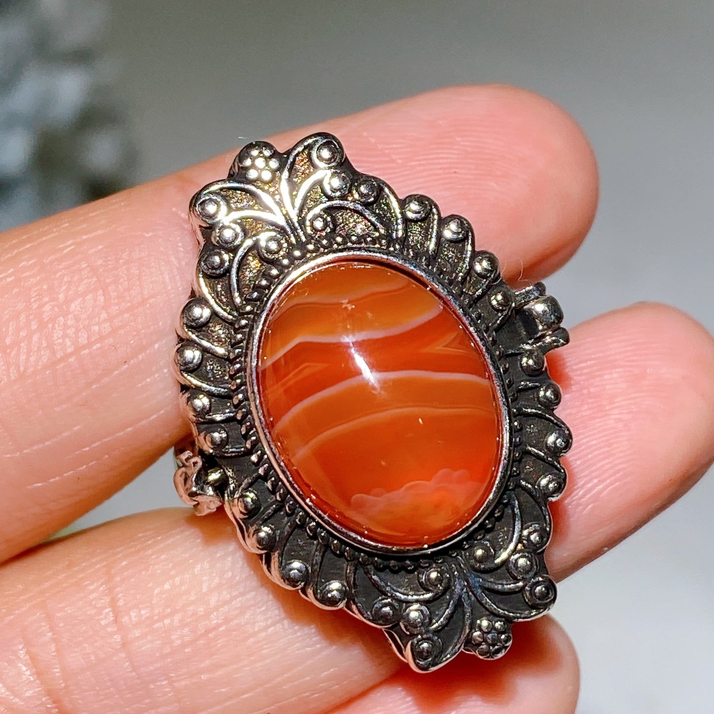 Cooper Silver Plated Crystal Poison Ring Crystal Healing Bulk Wholesale