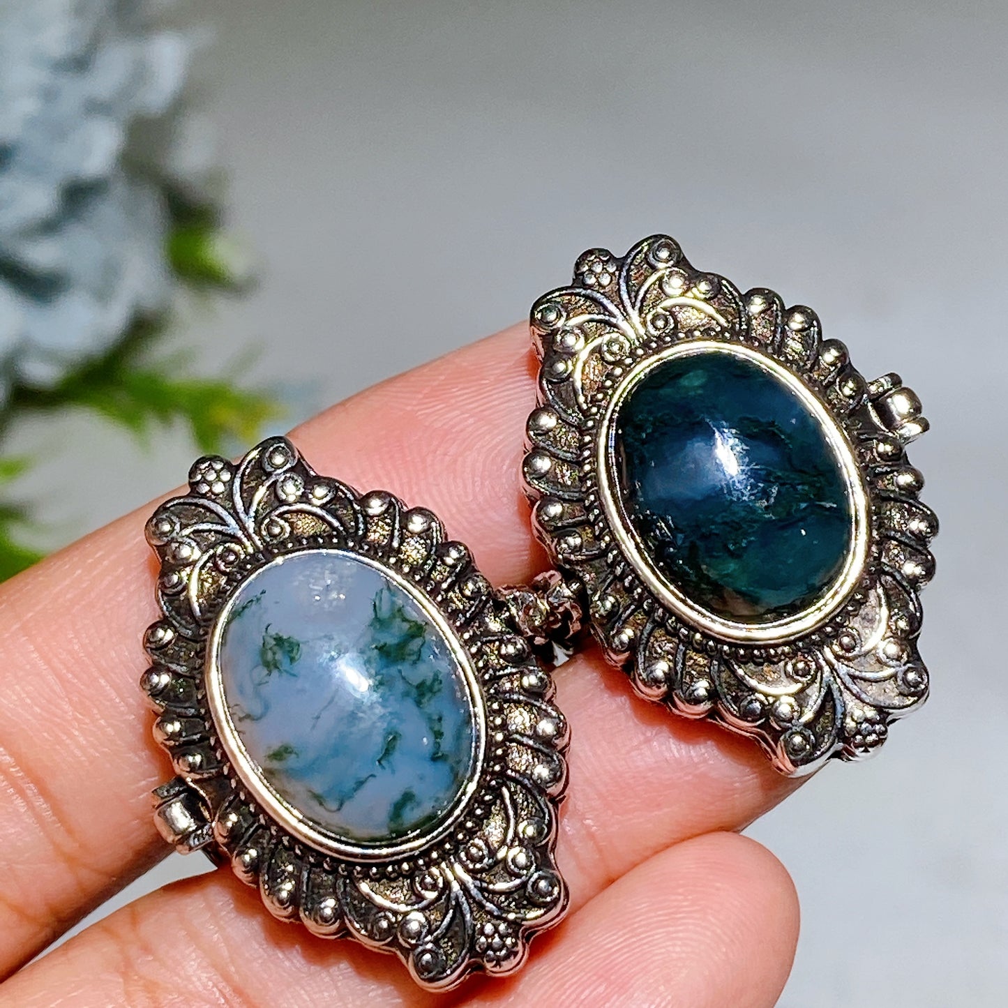 Cooper Silver Plated Crystal Poison Ring Crystal Healing Bulk Wholesale