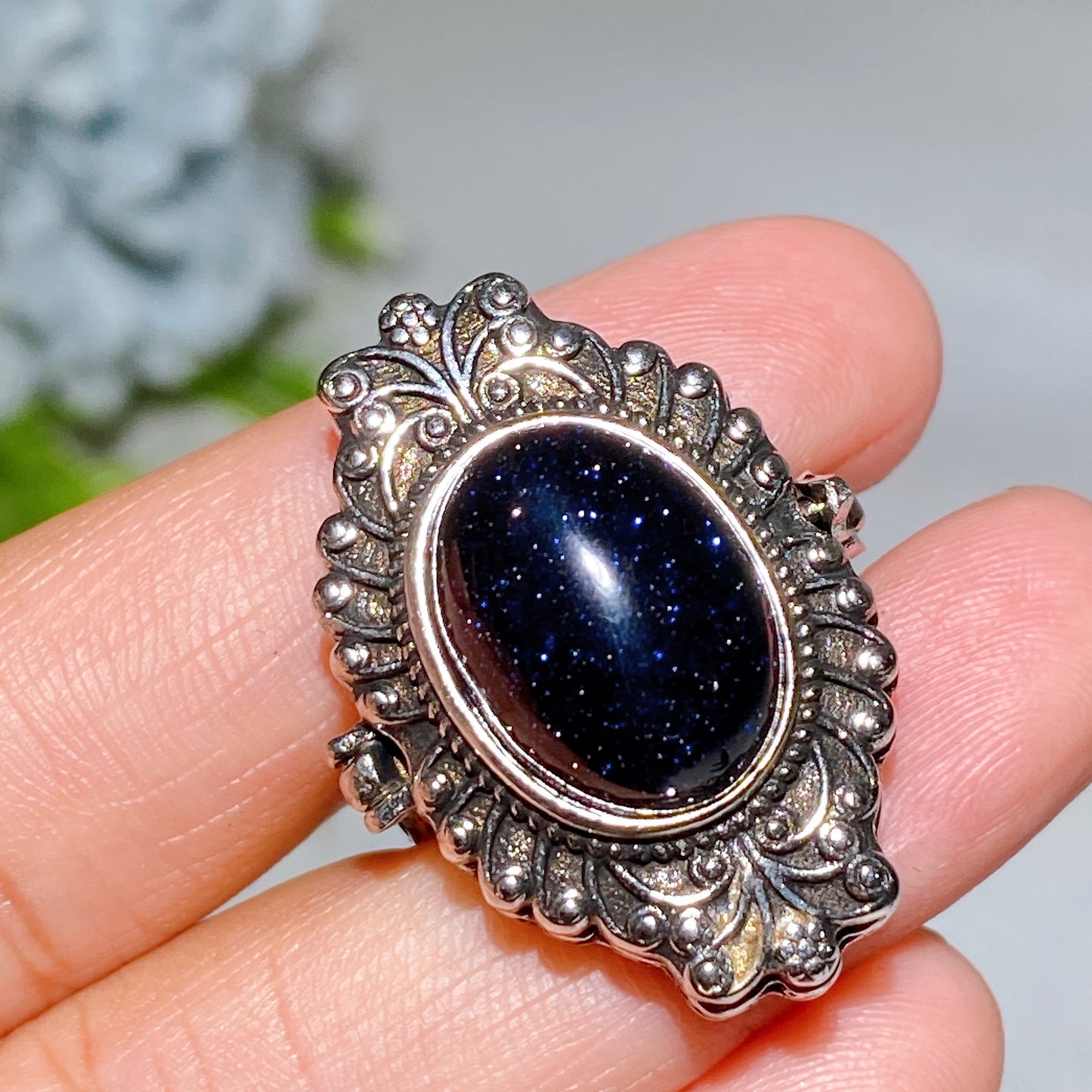 Cooper Silver Plated Crystal Poison Ring Crystal Healing Bulk Wholesale