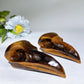 3.3" Yellow Tiger Eye Raven Skull Crystal Carvings Bulk Wholesale