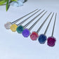 Fluorite Rose Flower Hair Pin Bulk Wholesale