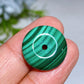 18mm Malachite Donut Pendant Crystal Healing Bulk Wholesale