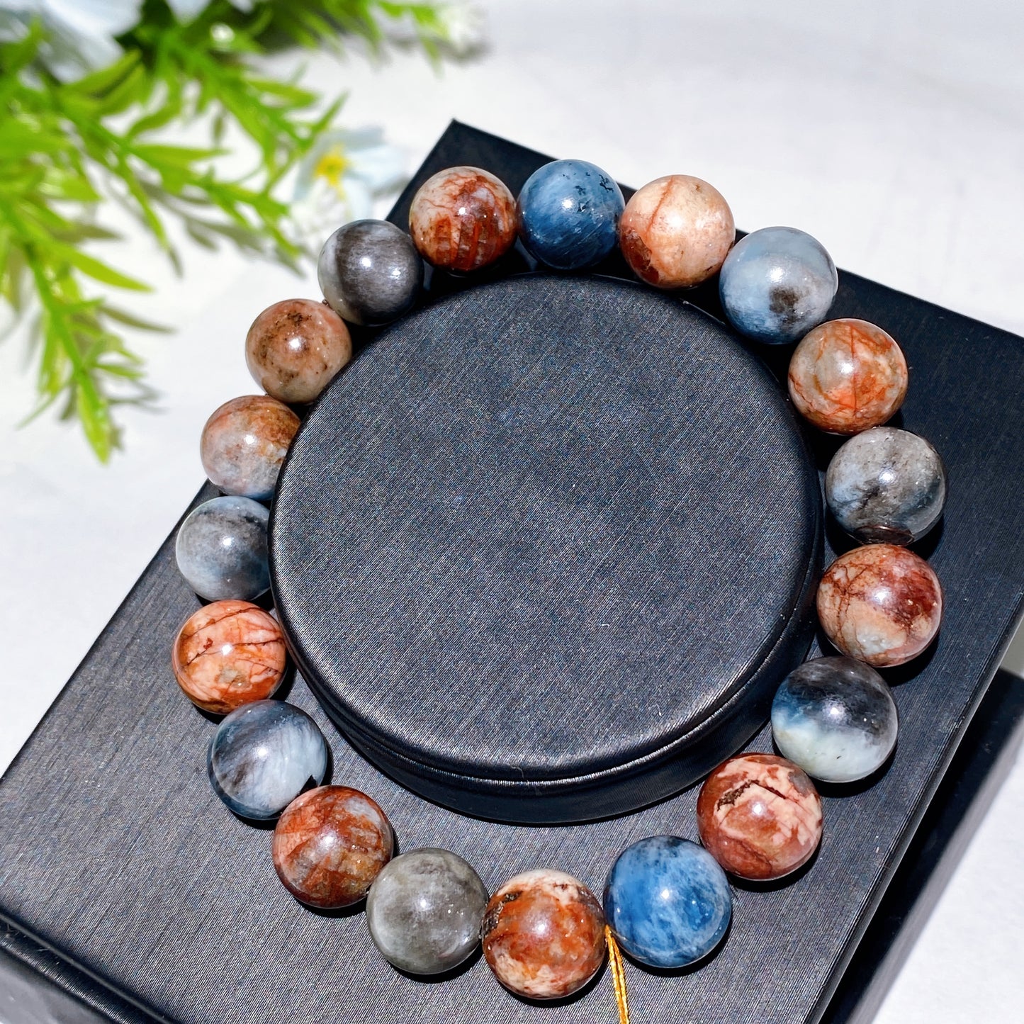 7.5-10.5mm Island Aquamarine Bracelet Crystal Healing Bulk Wholesale