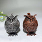 2.2" Silver Metal Owl Shape Stand Bulk Wholesale