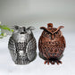 2.2" Silver Metal Owl Shape Stand Bulk Wholesale