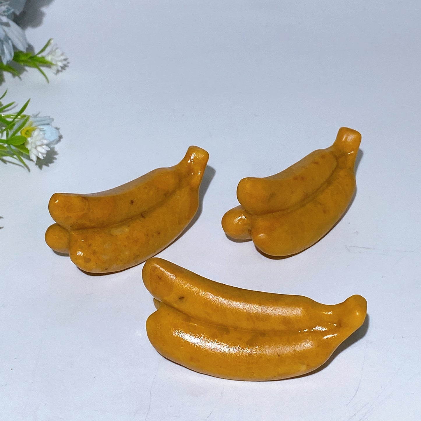 2.5" Yellow Jade Banana Carving Crystal Healing Bulk Wholesale