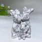 2.4" Crystal Rabbit Family Carvings Bulk Wholesale