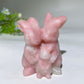2.4" Crystal Rabbit Family Carvings Bulk Wholesale