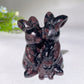 2.4" Crystal Rabbit Family Carvings Bulk Wholesale