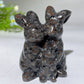 2.4" Crystal Rabbit Family Carvings Bulk Wholesale