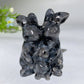 2.4" Crystal Rabbit Family Carvings Bulk Wholesale
