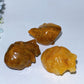 3.0" Golden Healer Biological Heart Carving Crystal Healing Bulk Wholesale