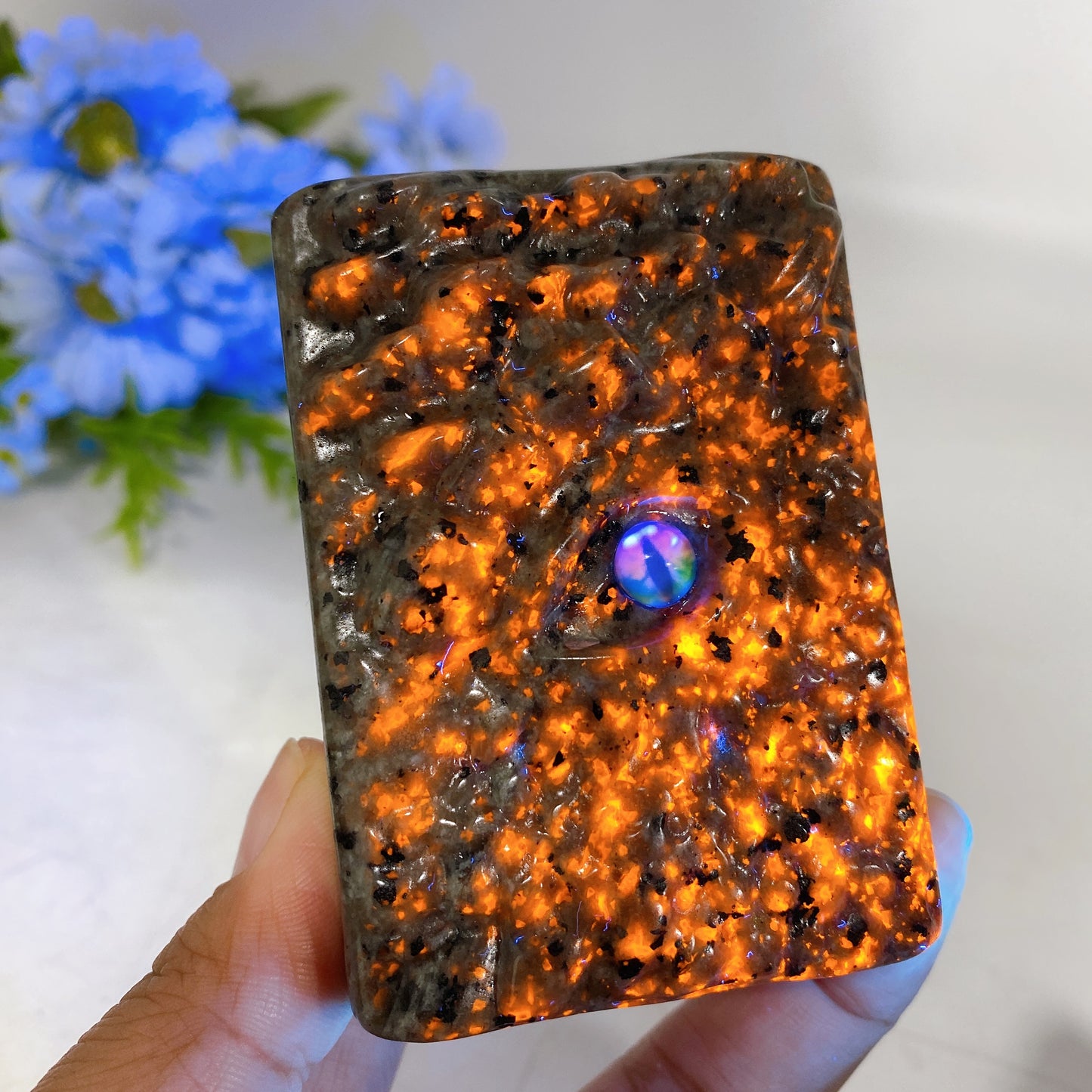 3.1" Crystal Dragon Book Carving Crystal Healing Bulk Wholesale