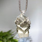 Raw Pyrite Pendant with Chain Necklace Crystal Healing Bulk Wholesale