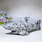 17cm Ocean Jasper Shark Carving Crystal Healing Bulk Wholesale