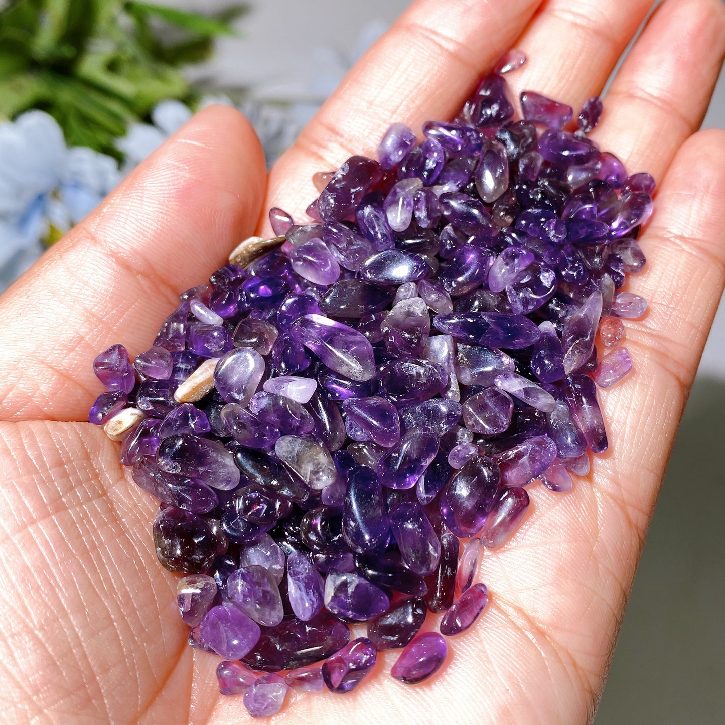 High Quality Brazil Dream Amethyst Chips Bag Crystal Healing Bulk Wholesale