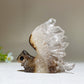 1.8" Clear Quartz Cluster Squirrel Carving Bulk Wholesale