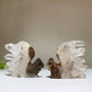 1.8" Clear Quartz Cluster Squirrel Carving Bulk Wholesale