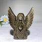 3.5" Golden Obsidian Silver Obsidian Angel Carving Bulk Wholesale