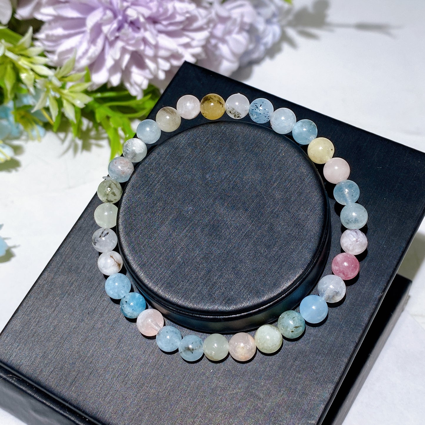 6mm Morganite Bracelet Crystal Healing Bulk Wholesale