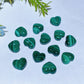 15mm Tiger's Eye Malachite Drilled Heart Carving for Jewelry DIY Crystal Healing Bulk Wholesale