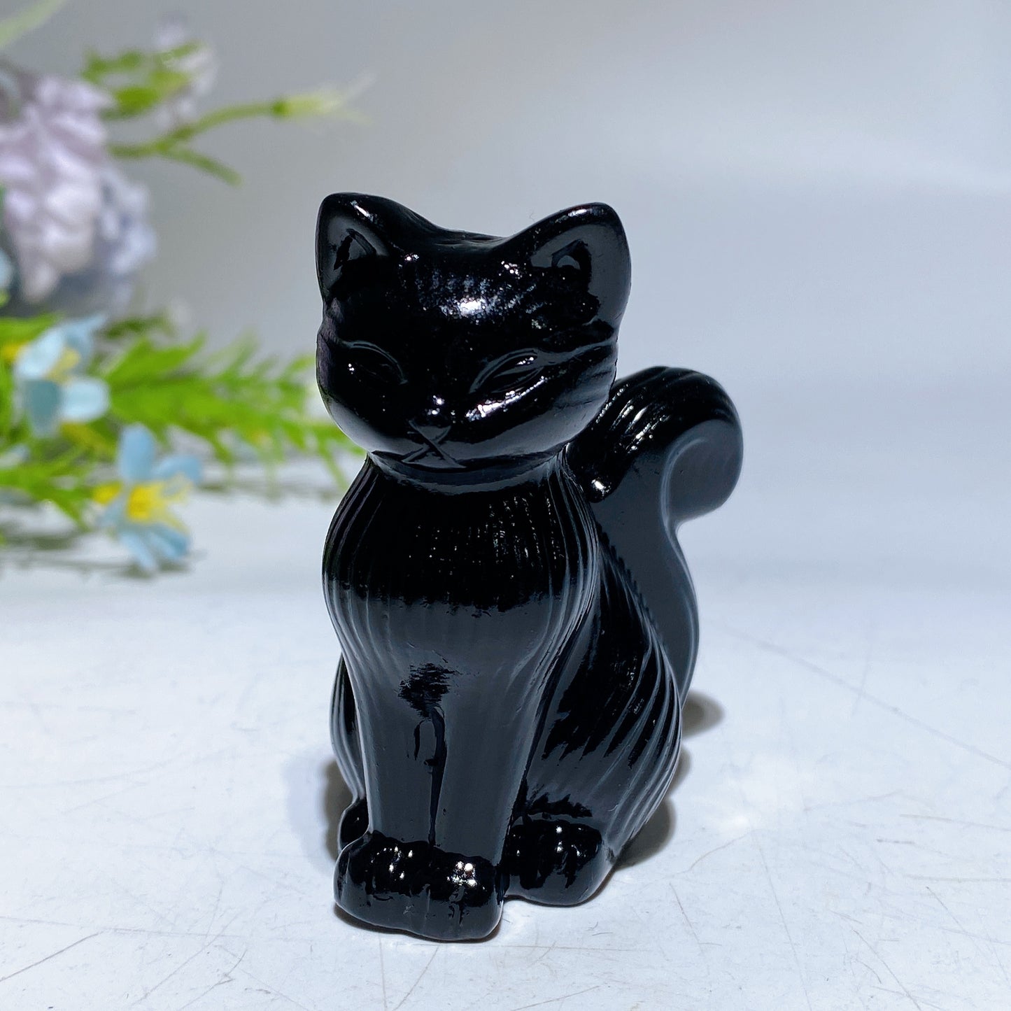 2.4" Crystal Cat Carving Crystal Healing Bulk Wholesale