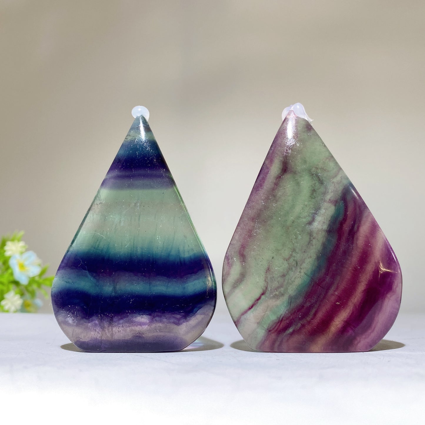 2.4"-3.3" Rainbow Fluorite Free Form Bulk Wholesale